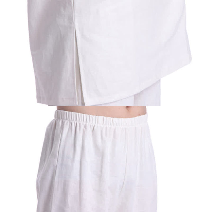 Conjunto de ropa de lino y algodón para hombre, meditación Zen espiritual, Buddha Stones, práctica de oración - image 15