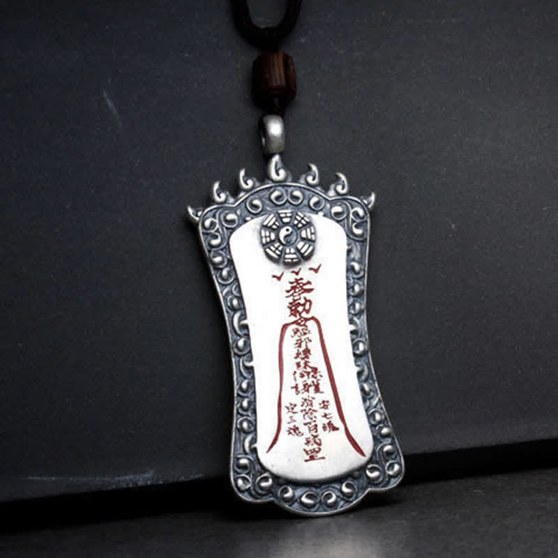 Colgante de collar de equilibrio de cinabrio FengShui Bagua PiXiu - image 3