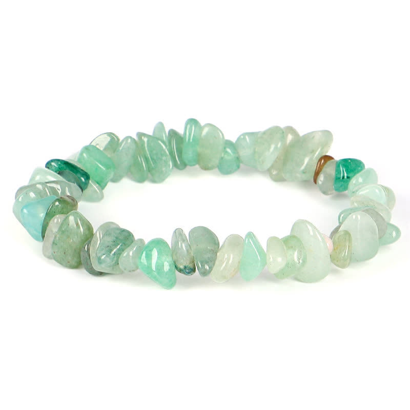 Pulsera positiva curativa con varias piedras de cristal, amatista y lazurita