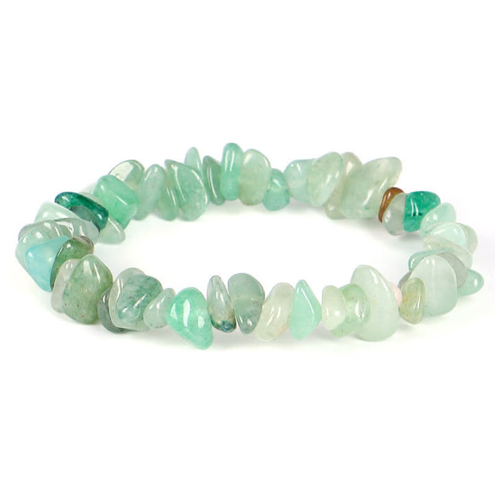 Pulsera positiva curativa con varias piedras de cristal, amatista y lazurita