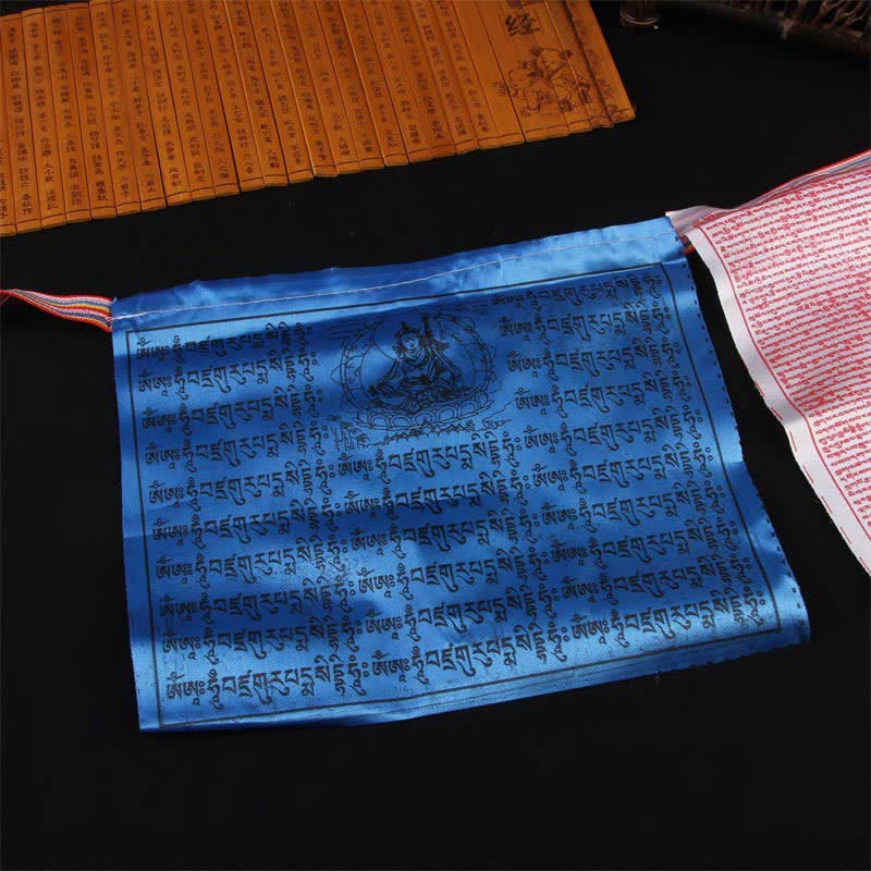Bandera tibetana de oración al aire libre auspiciosa de caballo de viento de 5 colores