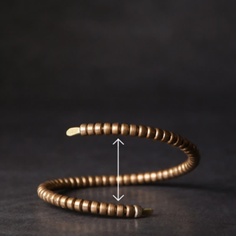 Pulsera ajustable con equilibrio de cobre y diseño vintage de Buddha Stones - image 9
