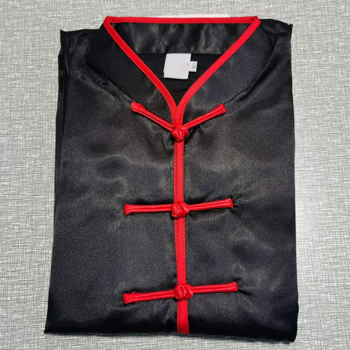 Buddha Stones patrón Simple meditación oración espiritual Zen Tai Chi Qigong práctica conjunto de ropa Unisex - Borde negro y rojo - 2XL- APTO PARA US./ UK/AU/ EU- XL - image 32