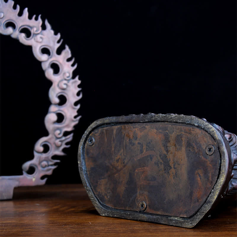 Estatuilla de Bodhisattva Mahakala del Tíbet, decoración de estatua de cobre de compasión - image 14