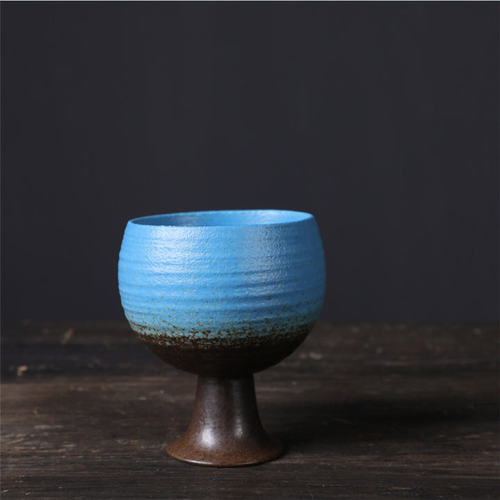 Taza de café y vino de cerámica con diseño de copa de pequeña capacidad con Buddha Stones, taza de café y té, 170ml