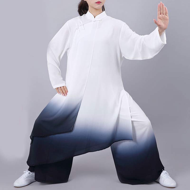 Conjunto de ropa Unisex para práctica de Zen Tai Chi Qigong, pintura degradada de Buddha Stones, meditación, oración espiritual - US12, UK/AU16, EU44 (3XL) - image 0