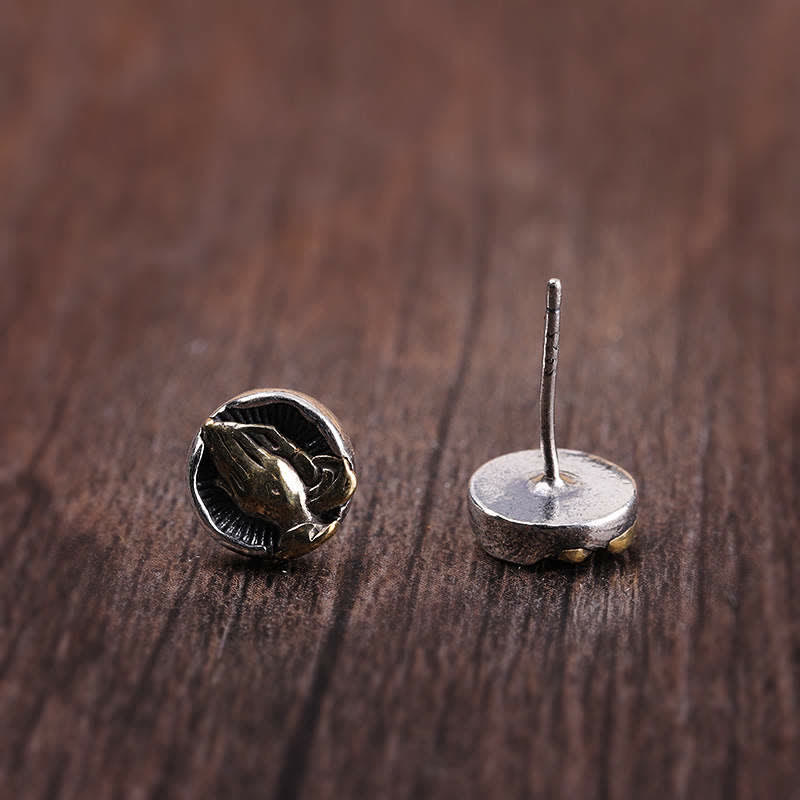 Pendientes de plata de ley 925 Namaste Igualdad