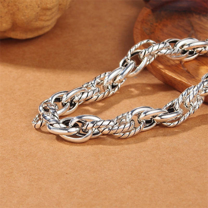 Pulsera de protección de la suerte del dragón de plata de ley 925 con Buddha Stones