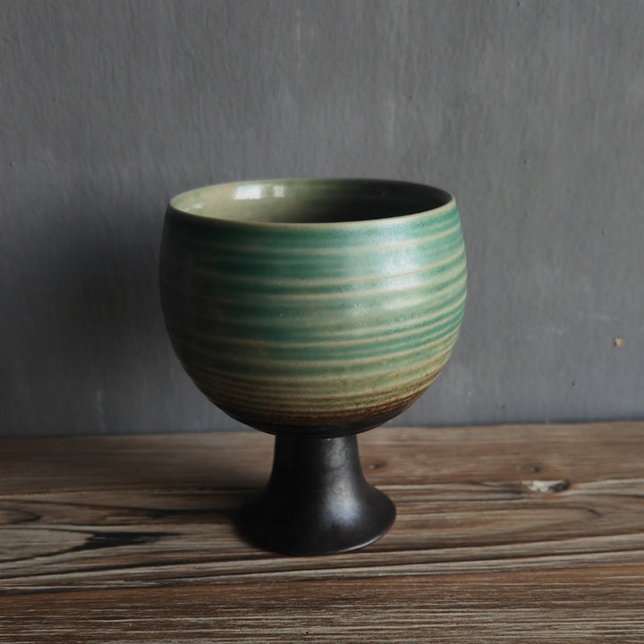 Taza de café y vino de cerámica con diseño de copa de pequeña capacidad con Buddha Stones, taza de café y té, 170ml