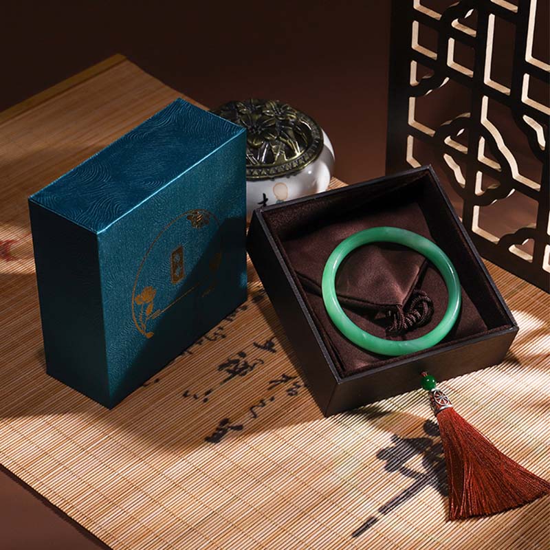 Caja de regalo con borlas de caja de almacenamiento de joyería de loto vintage - image 13