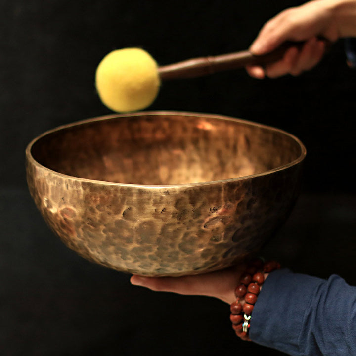 Cuenco de sonido tibetano hecho a mano para curación y meditación, juego de cuencos cantores de energía positiva