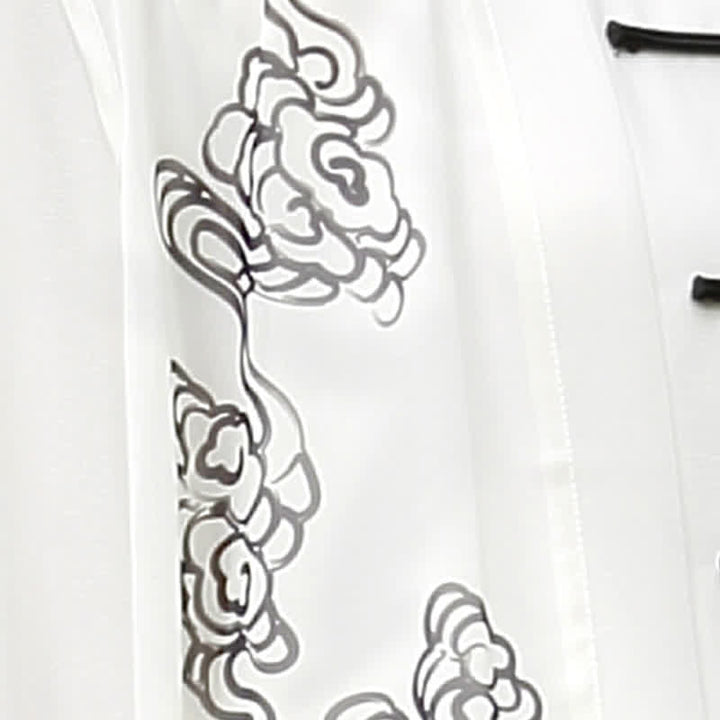 Conjunto de ropa para mujer con Buddha Stones, nubes auspiciosas, gradiente de meditación, oración, espiritualidad, zen, tai chi y qigong.