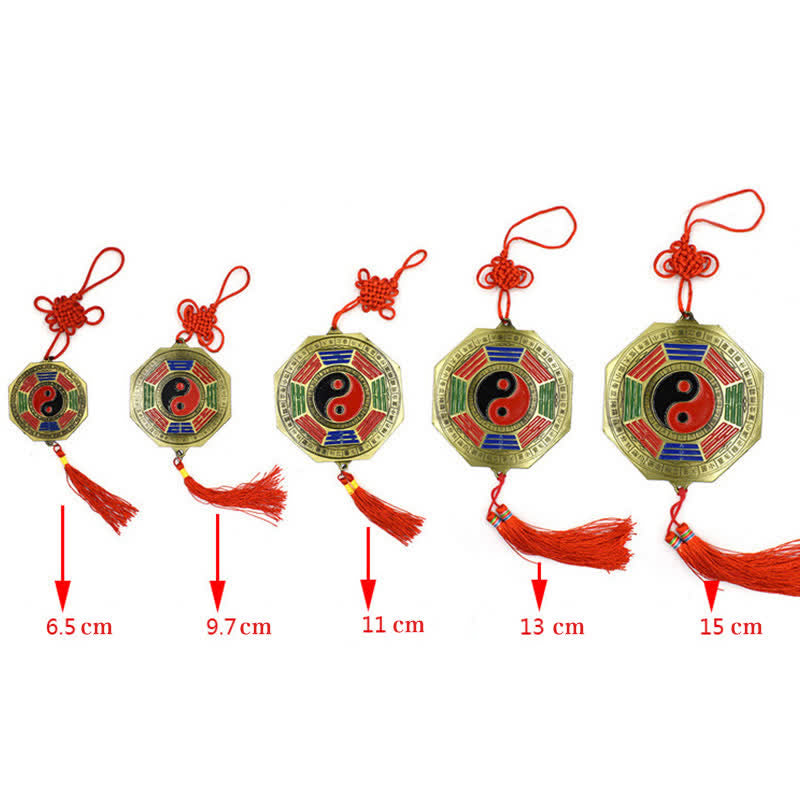 Mapa Feng Shui Bagua Monedas de los Cinco Emperadores Mapa Energético de Armonía Anudada China