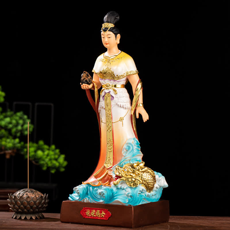 Estatua de resina de protección Bodhisattva Nuwa decoración del hogar - image 1