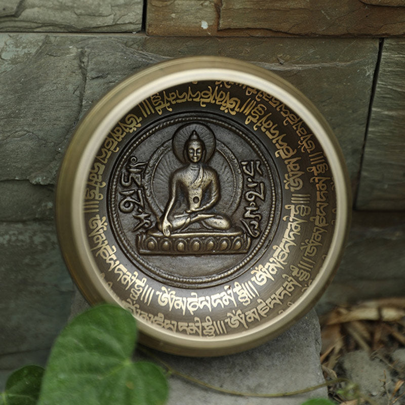 Cuenco de sonido tibetano hecho a mano para concentración y meditación, juego de cuencos para cantar, felicidad pacífica