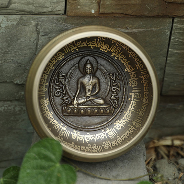 Cuenco de sonido tibetano hecho a mano para concentración y meditación, juego de cuencos para cantar, felicidad pacífica