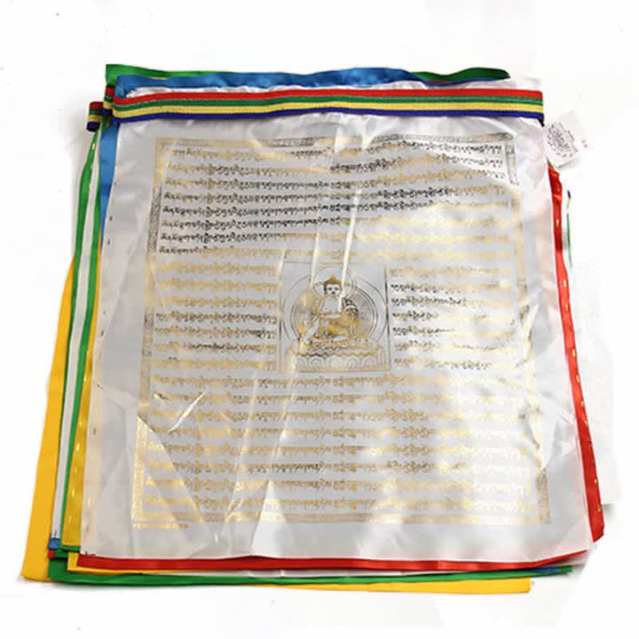 Bandera tibetana de oración al aire libre, 5 colores, caballo de viento, Buda, escrituras propicias