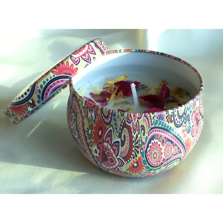 Té blanco Flor de jengibre Lavanda Gardenia Vela de cera de soja perfumada Regalo para familiares y amigos - Rosa - image 9