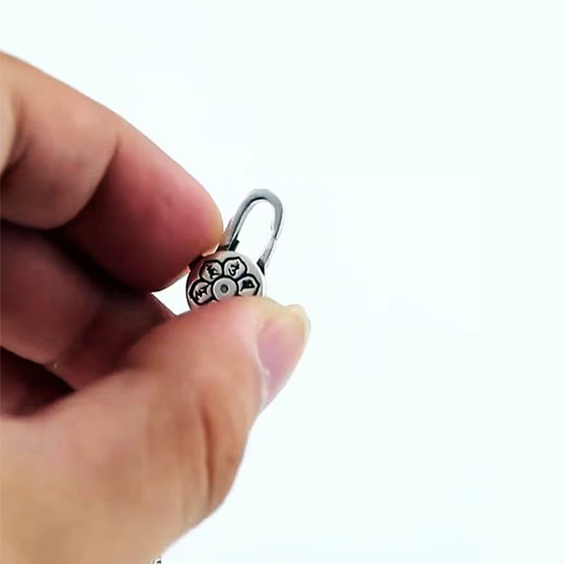 Pulsera de sabiduría grabada en cobre con Buddha Stones Om Mani Padme Hum doble Dorje - image 13