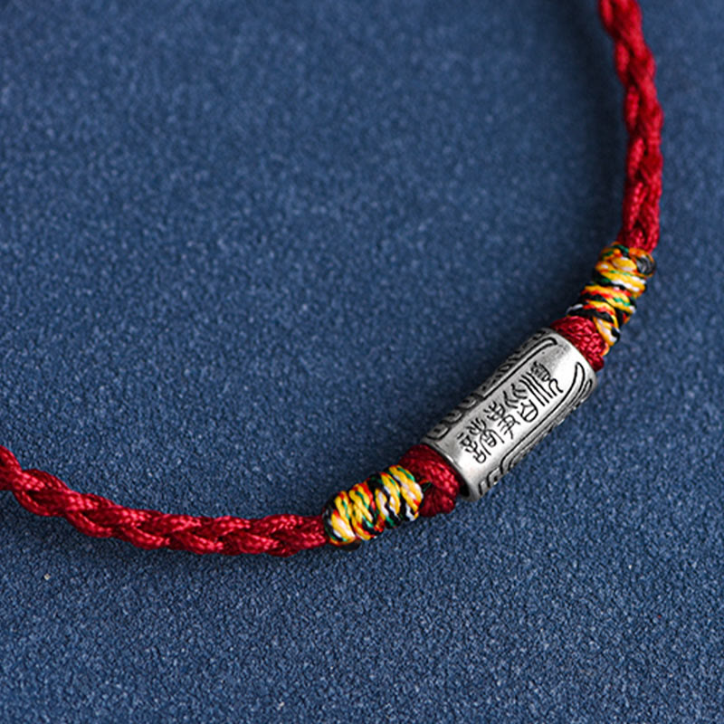 Pulsera tobillera de plata de ley 925 hecha a mano con Buddha Stones, todo va bien, diseño de protección y resistencia - image 16