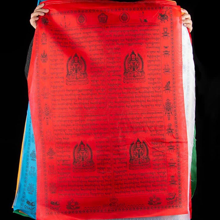 Bandera tibetana de oración al aire libre, 5 colores, caballo de viento, felicidad, auspicioso
