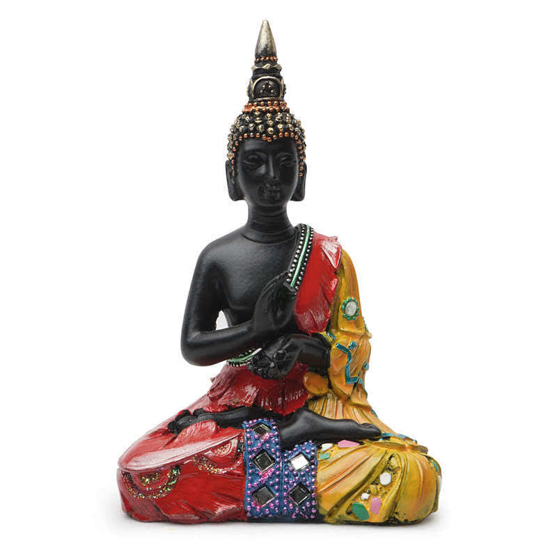 Decoración de estatua de resina de serenidad de Buda tailandés - 12*7,5*18 cm - image 0
