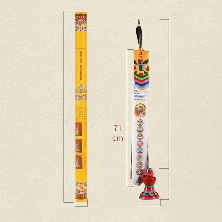 Ocho símbolos propicios tibetanos, flecha de la suerte, decoración del hogar, bandera de oración