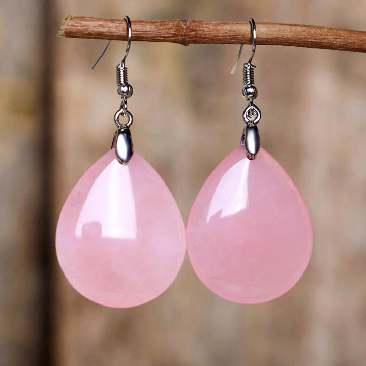 Pendientes colgantes curativos de aventurina natural con Buddha Stones