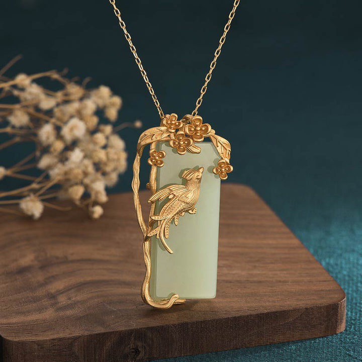 Colgante de collar de equilibrio de aventurina verde natural