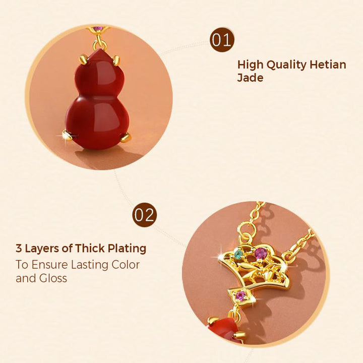 Juego de pendientes con colgante de collar y pulsera de confianza con Buddha Stones, Plata de Ley 925, ágata roja, calabaza, nubes propicias