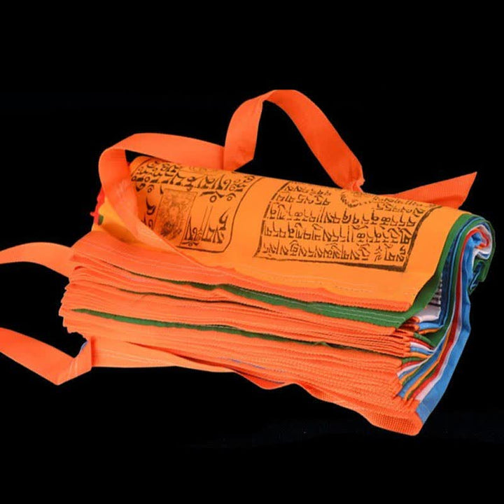 Bandera tibetana de oración al aire libre, 5 colores, escrituras de caballo de viento, auspiciosa