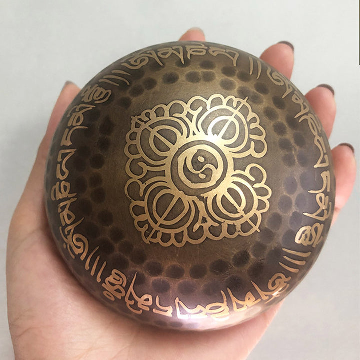 Cuenco de sonido tibetano hecho a mano para yoga y meditación, juego de cuencos tibetanos