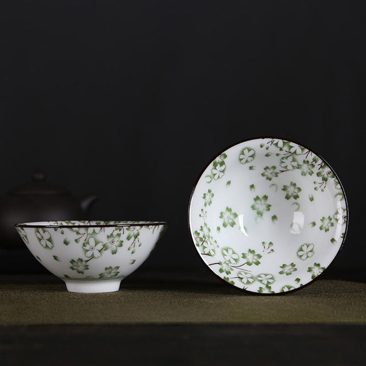 Taza de té de Buddha Stones, flores, carácter Fu, montañas, loto, flores de cerezo, taza de té de Kung Fu