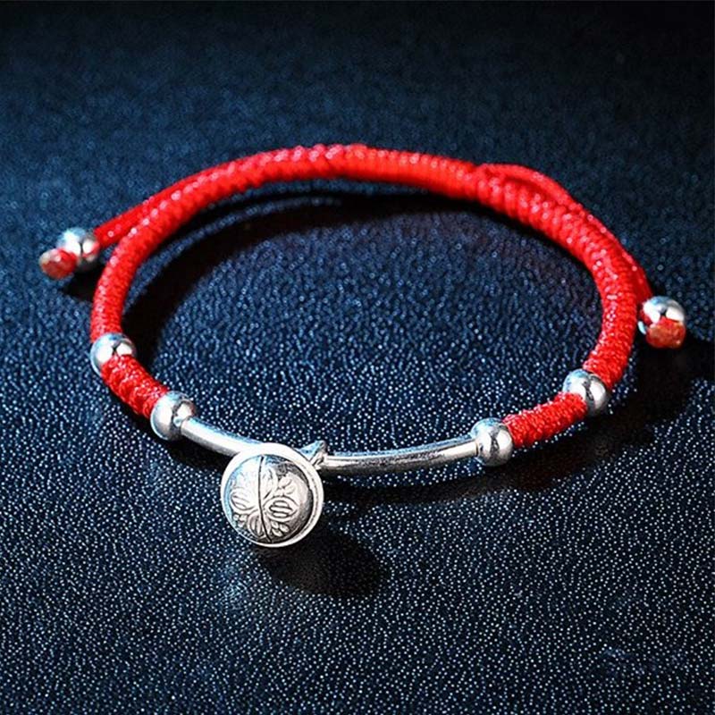 Pulsera de campana de hilo rojo de la suerte FengShui de Buddha Stones
