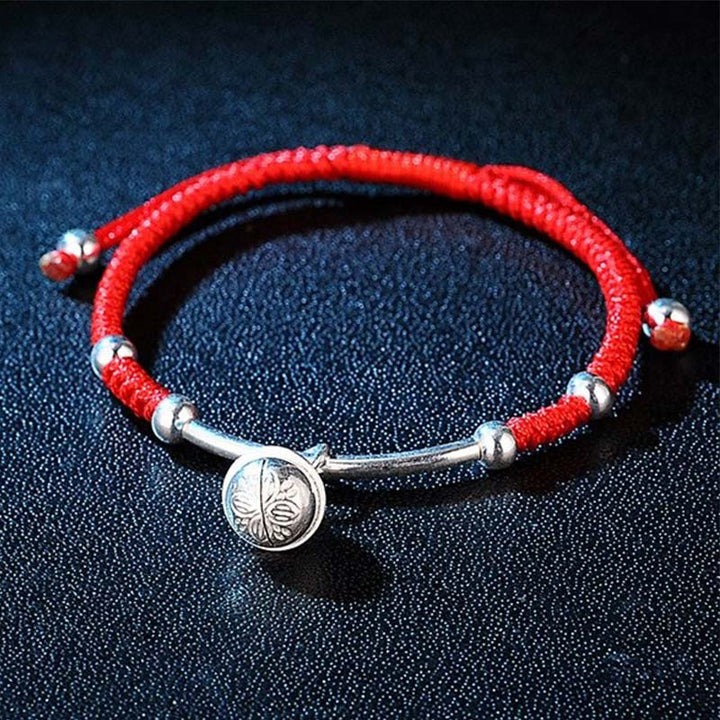 Pulsera de campana de hilo rojo de la suerte FengShui de Buddha Stones