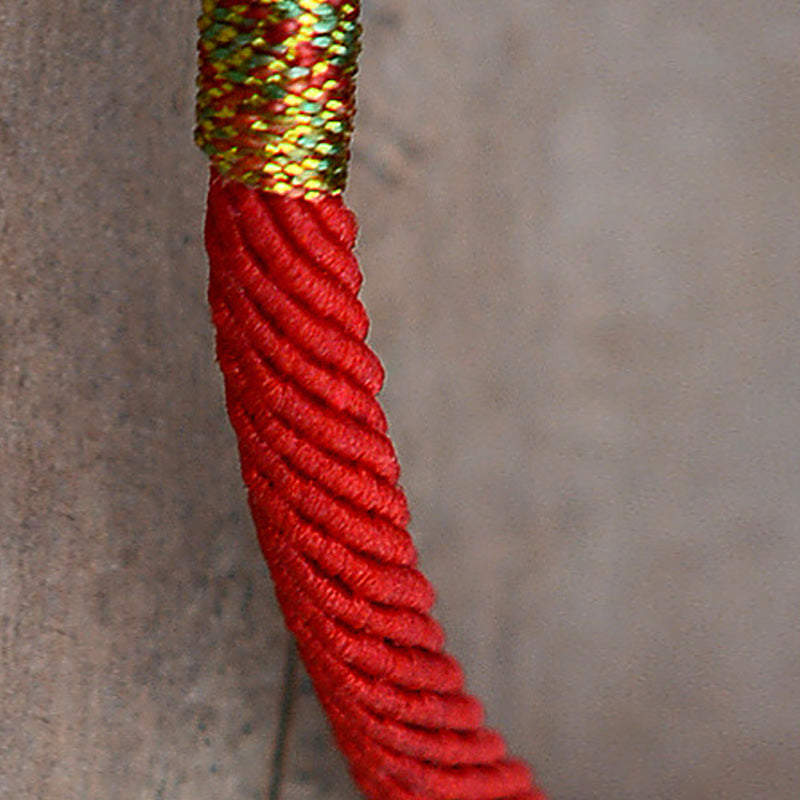 Pulsera de hilo rojo de la suerte PiXiu chapada en oro de 24 quilates con Buddha Stones