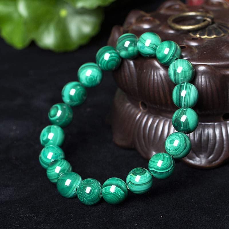 Pulsera Calma Protección Malaquita Natural Buddha Stones