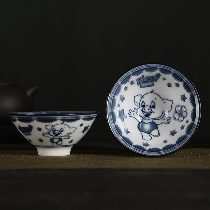 Taza de té de Buddha Stones, flores, carácter Fu, montañas, loto, flores de cerezo, taza de té de Kung Fu