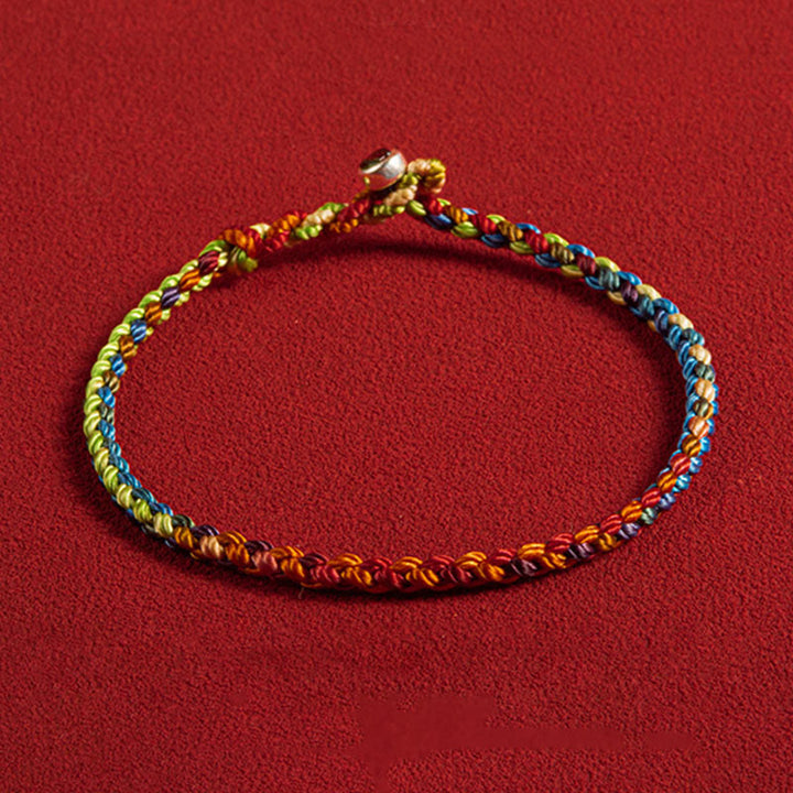 Buddha Stones;Que seas bendecido con paz y seguridad en las cuatro estaciones Pulsera Lucky Multicolor