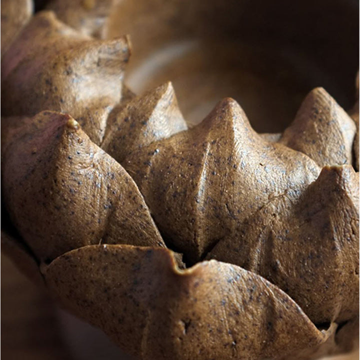Quemador de incienso de cerámica con diseño de flor de loto y Buddha Stones , decoración para el hogar