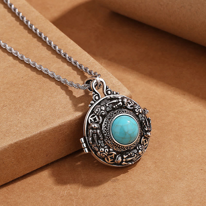 Collar de cobre de la suerte de Pi Xiu tibetano con Buddha Stones
