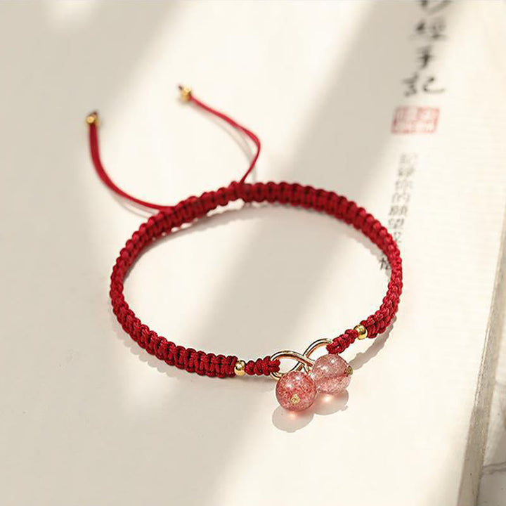 Pulsera positiva con cuentas fantasma, cuarzo fresa Natural, amatista, verde, Buddha Stones