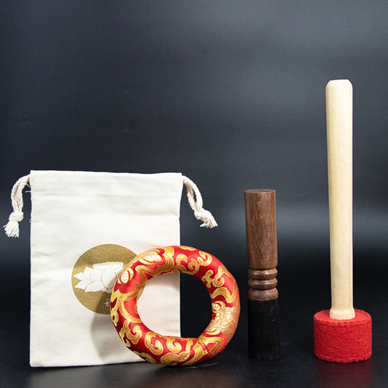 Cuenco de sonido de meditación tibetana, juego de cuencos de canto de atención plena para Yoga curativo hecho a mano - image 11