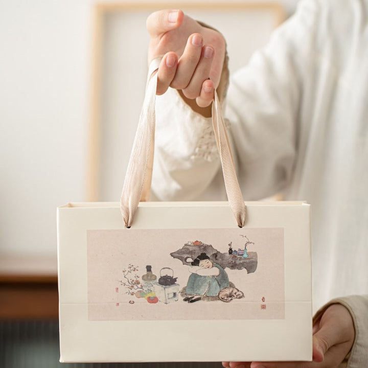 Buddha Stones Koi Arowana cerámica Gaiwan Sancai taza de té Kung Fu con tapa 130ml