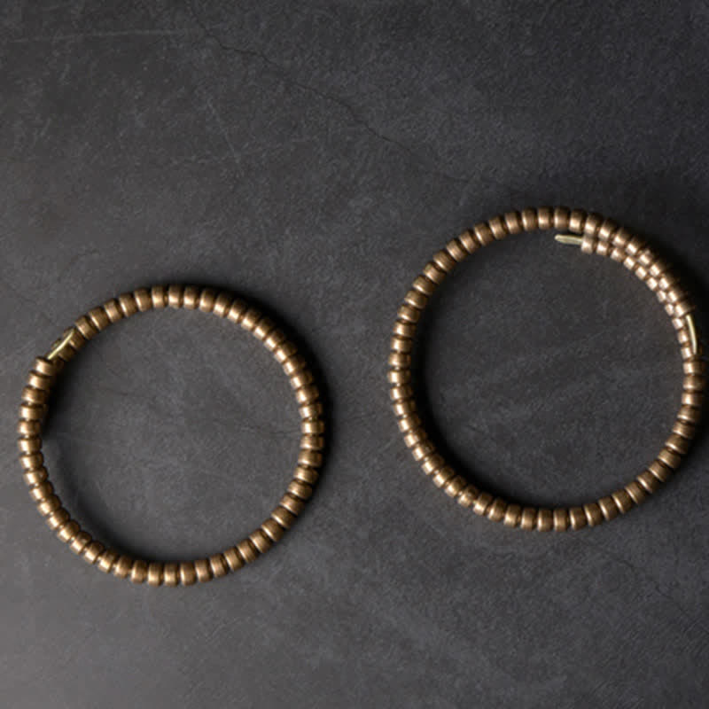 Pulsera ajustable con equilibrio de cobre y diseño vintage de Buddha Stones - image 5