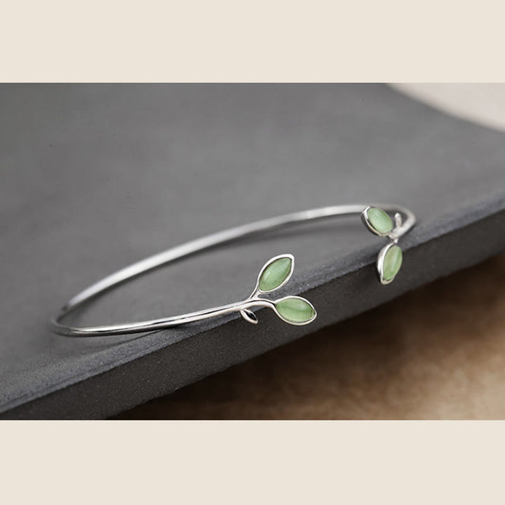Brazalete con diseño de Buddha Stones, brazalete con soporte para ojo de gato