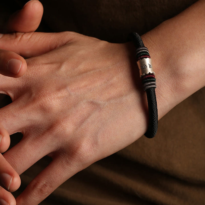 Pulsera con hebilla magnética de plata de ley 999 con Buddha Stones Om Mani Padme Hum Peace - image 7
