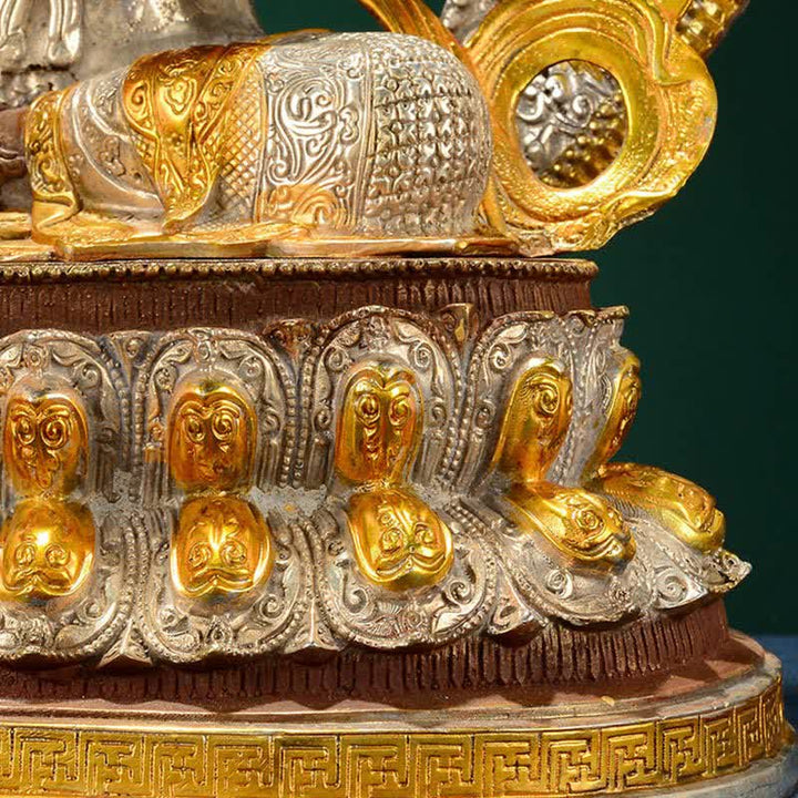 Decoración de estatua de cobre Bodhisattva Green Tara Hope - image 13