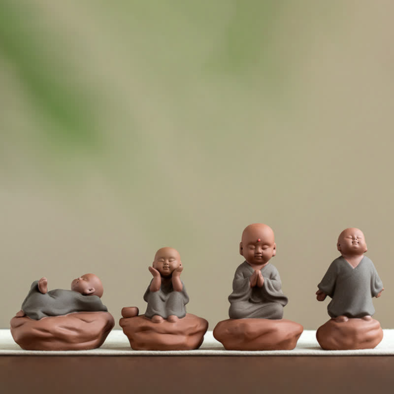 Decoraciones de cura calmante de flor de Buda de madera de melocotón negro