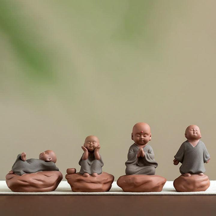 Decoraciones de cura calmante de flor de Buda de madera de melocotón negro